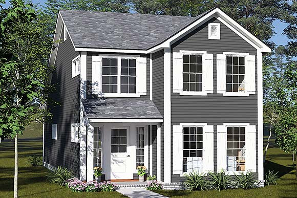 Cottage, Country, Farmhouse, Traditional House Plan 102901 with 3 Beds, 3 Baths Elevation
