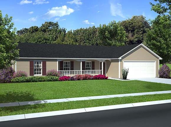 Country, Ranch, Traditional House Plan 10674 with 3 Beds, 2 Baths, 2 Car Garage Elevation