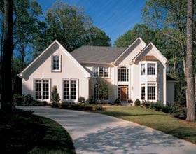 European, Traditional House Plan 19382 with 4 Beds, 4 Baths, 2 Car Garage Elevation