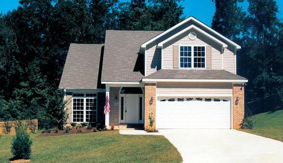 Traditional House Plan 24268 with 3 Beds, 3 Baths, 2 Car Garage Elevation