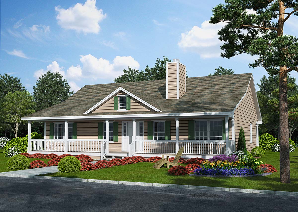 House Plan 25102 Traditional Style With 1831 Sq Ft 3 Bed 2 Ba