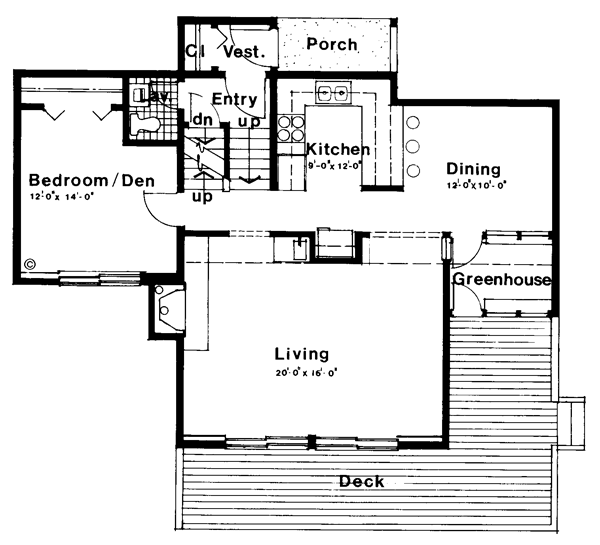 Contemporary House Plan 26110 with 3 Beds, 2 Baths Level One