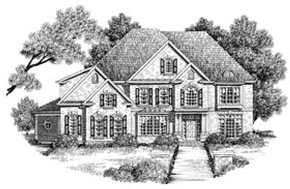 European, Traditional House Plan 32244 with 4 Beds, 5 Baths, 3 Car Garage Elevation