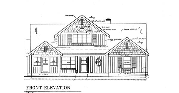 Bungalow, Coastal, Country House Plan 32309 with 2 Beds, 4 Baths, 2 Car Garage Rear Elevation