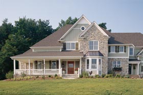 Bungalow, Country, Farmhouse House Plan 32327 with 5 Beds, 5 Baths, 3 Car Garage Elevation