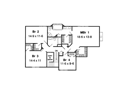 34073 House Plan 34073 - Tudor Style with 2710 Sq Ft, 4 Bed, 2 Bath, 1 ...