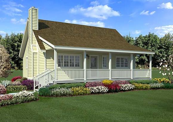 Country, Farmhouse, Traditional House Plan 34600 with 3 Beds, 2 Baths Elevation