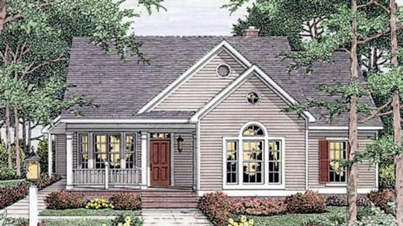 Country, European, Ranch House Plan 40006 with 3 Beds, 2 Baths, 2 Car Garage Elevation