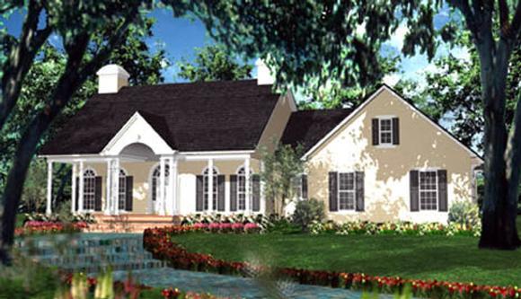 Cape Cod, Colonial, European House Plan 40013 with 3 Beds, 3 Baths, 2 Car Garage Elevation