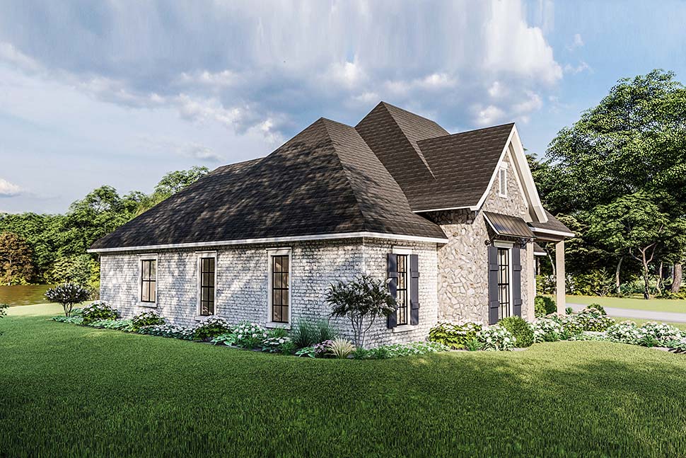 Country, Craftsman, European, Farmhouse, Southern, Traditional Plan with 2298 Sq. Ft., 4 Bedrooms, 3 Bathrooms, 2 Car Garage Picture 5