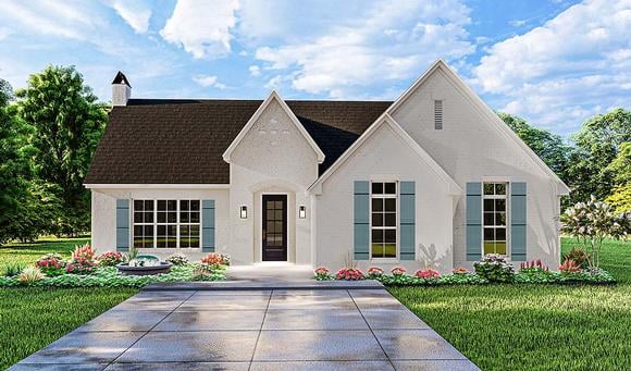 Cottage, French Country, Traditional House Plan 40050 with 3 Beds, 2 Baths, 2 Car Garage Elevation