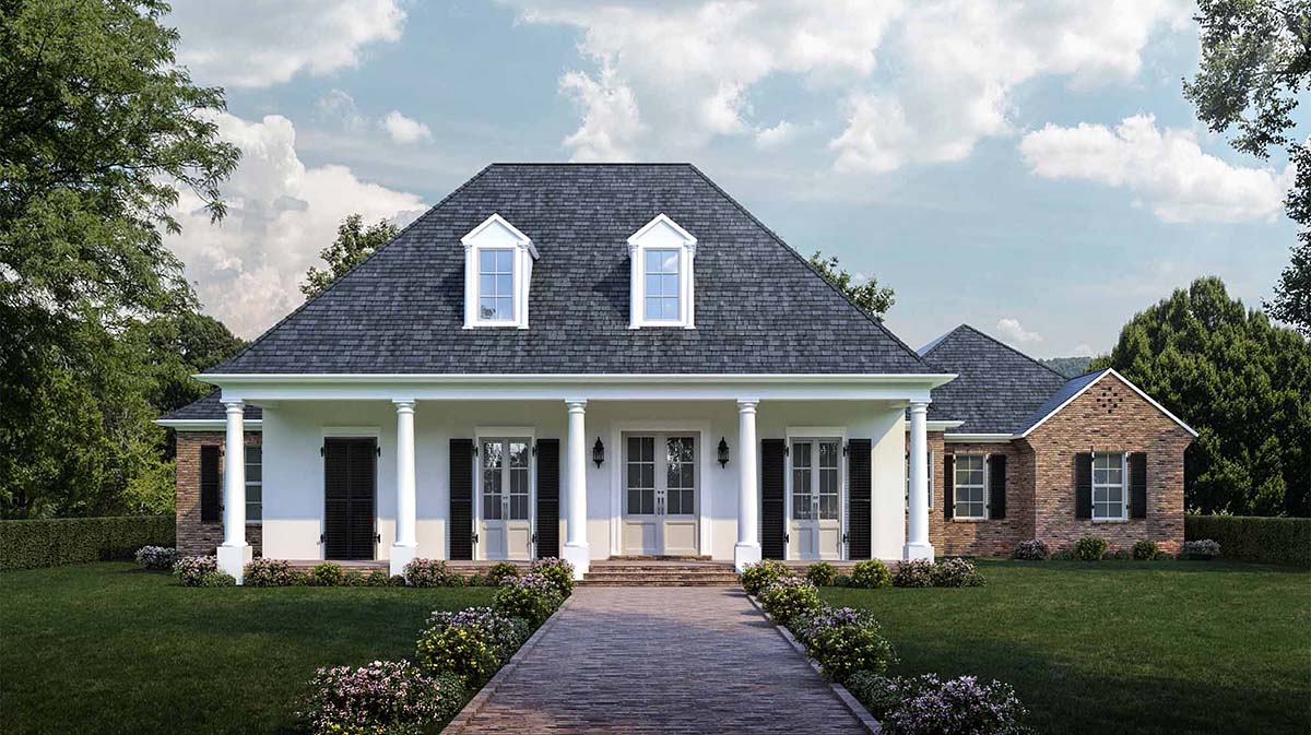 Colonial, French Country, Southern Plan with 2800 Sq. Ft., 4 Bedrooms, 3 Bathrooms, 3 Car Garage Picture 11