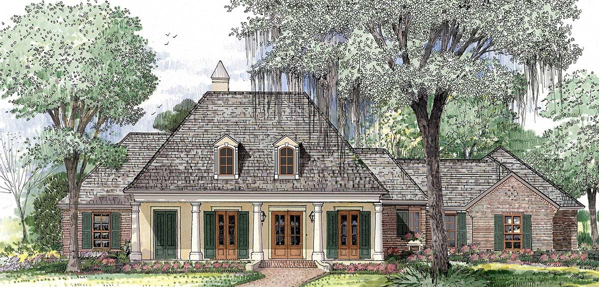 Colonial, French Country, Southern Plan with 2800 Sq. Ft., 4 Bedrooms, 3 Bathrooms, 3 Car Garage Picture 9