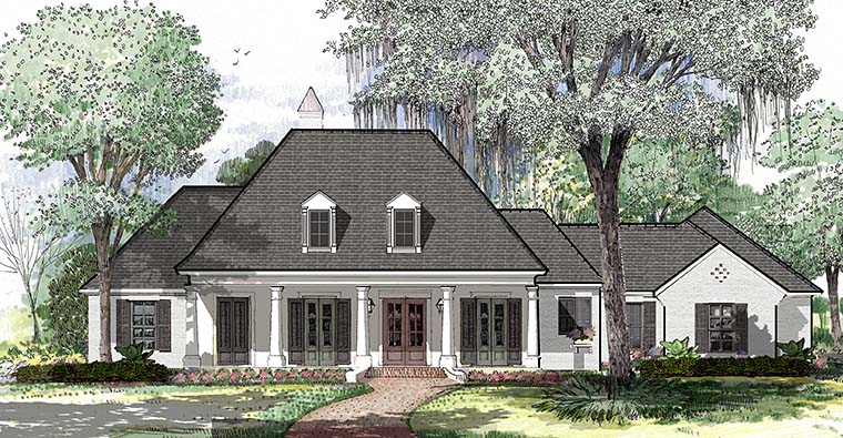 Colonial, French Country, Southern Plan with 2800 Sq. Ft., 4 Bedrooms, 3 Bathrooms, 3 Car Garage Picture 10