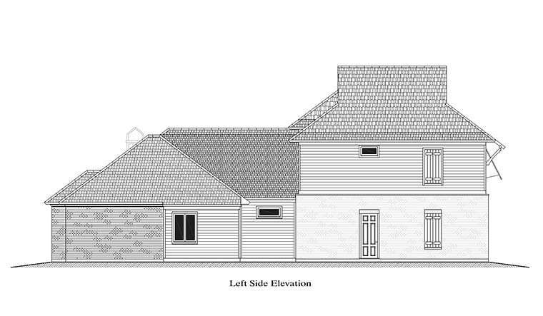 European, French Country, Southern Plan with 3031 Sq. Ft., 4 Bedrooms, 4 Bathrooms, 2 Car Garage Picture 2