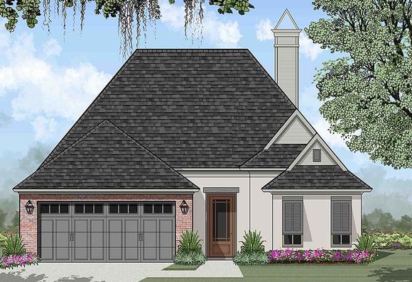 European, French Country House Plan 40317 with 3 Beds, 2 Baths, 2 Car Garage Elevation
