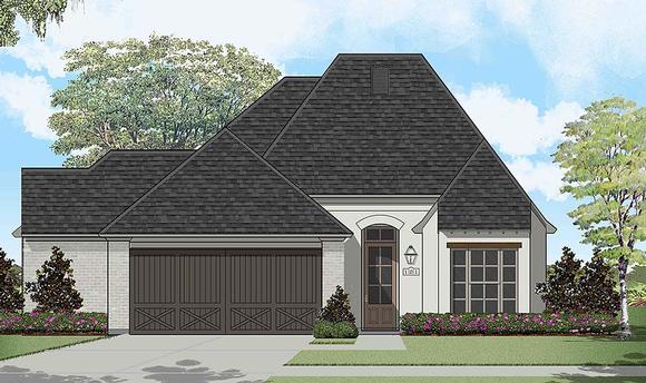 European, French Country House Plan 40318 with 3 Beds, 2 Baths, 2 Car Garage Elevation