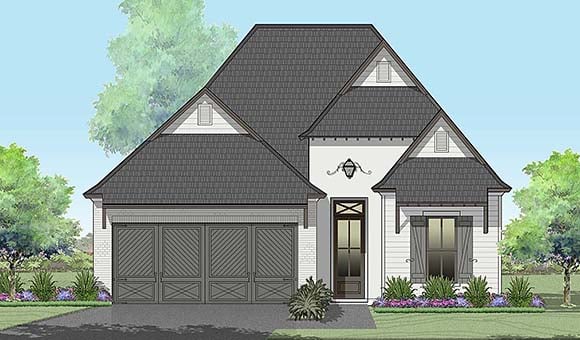 European, French Country House Plan 40321 with 3 Beds, 2 Baths, 2 Car Garage Elevation