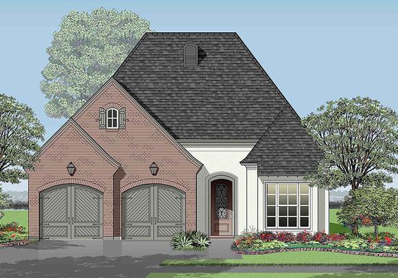 European, French Country House Plan 40322 with 3 Beds, 2 Baths, 2 Car Garage Elevation