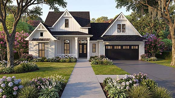 Country, Craftsman, Farmhouse House Plan 40358 with 4 Beds, 4 Baths, 3 Car Garage Elevation
