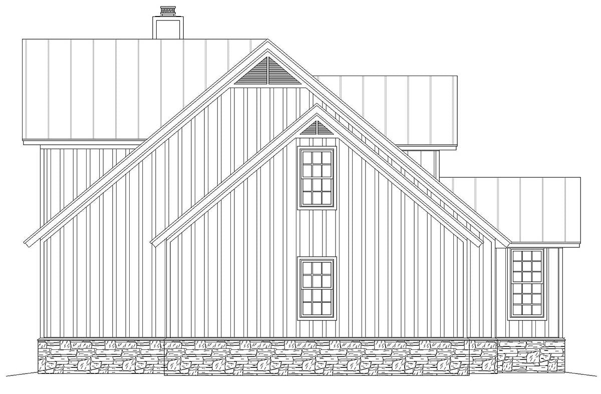 Country, Farmhouse, Traditional Plan with 2123 Sq. Ft., 3 Bedrooms, 4 Bathrooms, 2 Car Garage Picture 3
