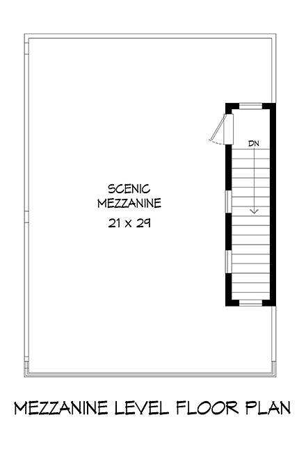 Contemporary, Modern House Plan 40821 with 2 Beds, 3 Baths, 1 Car Garage Third Level Plan