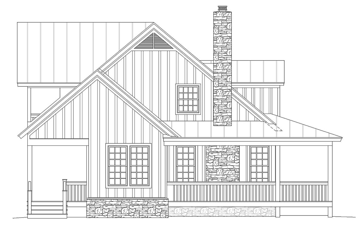 Country, Farmhouse, Traditional Plan with 2271 Sq. Ft., 3 Bedrooms, 4 Bathrooms Picture 3