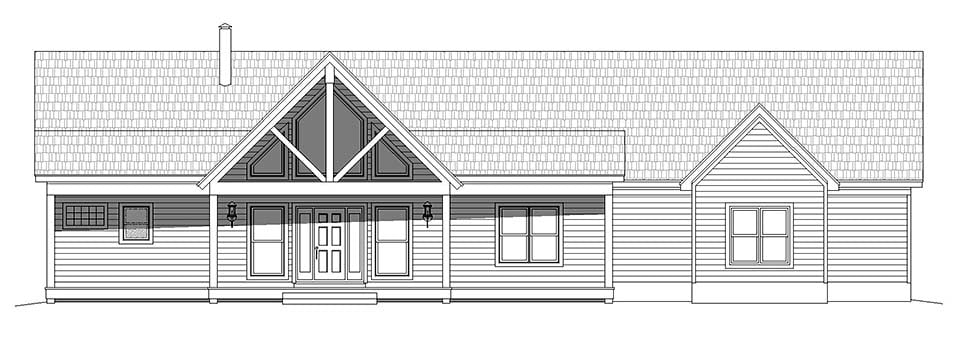FULL HOUSE フルハウス House Plan 40864 - Ranch Style with 1500 Sq Ft, 2 Bed, 2