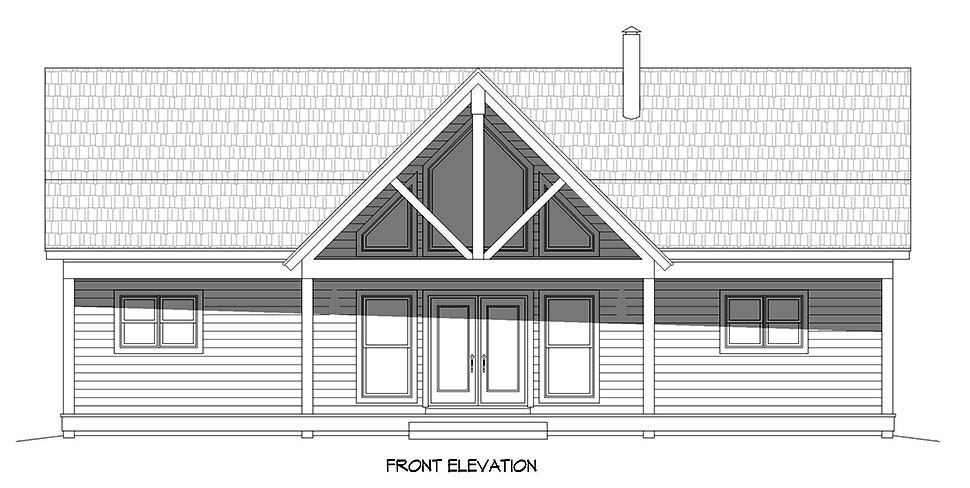 Country, Farmhouse, Ranch, Traditional Plan with 2569 Sq. Ft., 4 Bedrooms, 3 Bathrooms, 1 Car Garage Picture 4