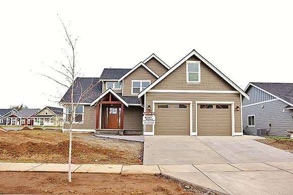 Craftsman, Traditional House Plan 40939 with 3 Beds, 3 Baths, 2 Car Garage Elevation