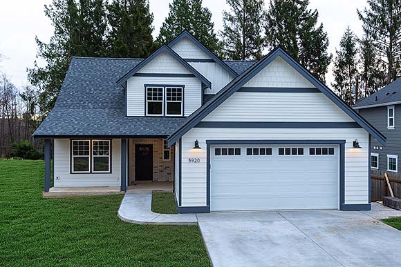 Country, Craftsman, Farmhouse House Plan 40975 with 3 Beds, 3 Baths, 2 Car Garage Elevation