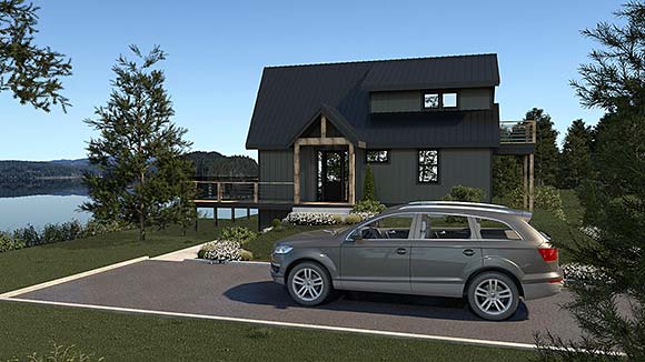 Craftsman House Plan 40979 with 3 Beds, 2 Baths, 2 Car Garage Elevation