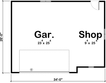 Country, Traditional 2 Car Garage Plan 41178 First Level Plan