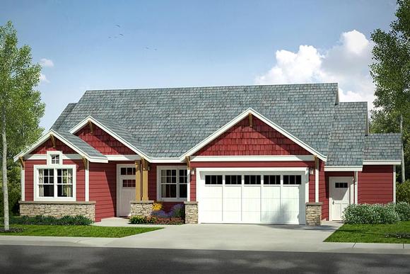 Country, Craftsman, Traditional House Plan 41227 with 3 Beds, 2 Baths, 2 Car Garage Elevation