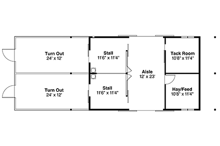 Contemporary, Country 0 Car Garage Plan 41306 First Level Plan