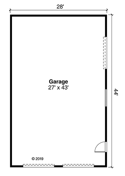 Traditional 3 Car Garage Plan 41332 First Level Plan