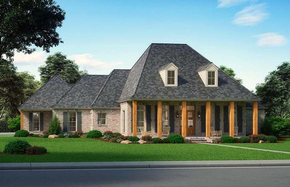 European, Traditional House Plan 41403 with 4 Beds, 3 Baths, 3 Car Garage Elevation