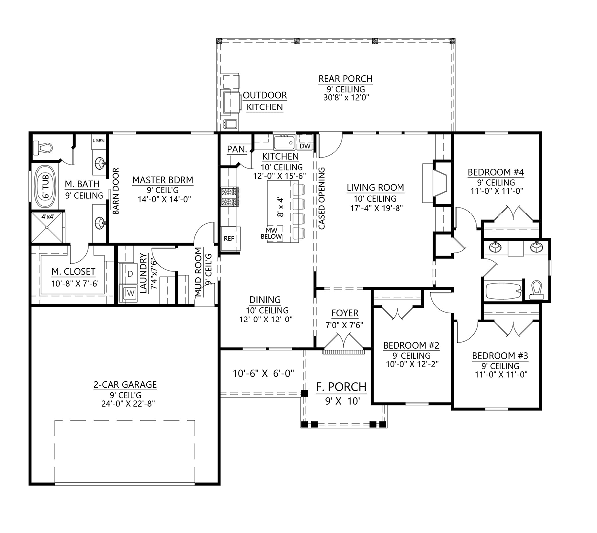 House Plan #3RD-315-14  House plans farmhouse, House plans, House  blueprints