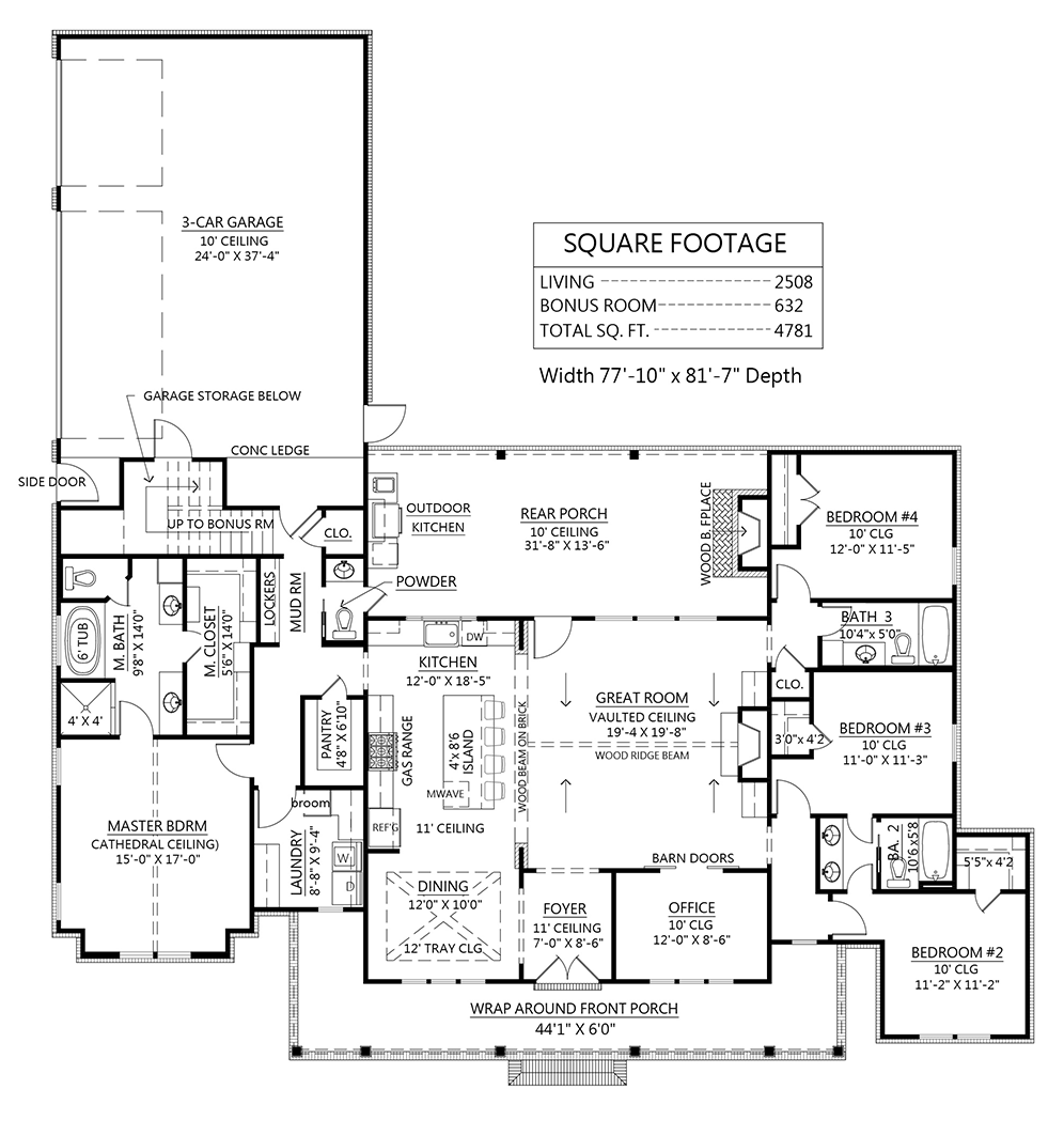 House Plan #3RD-315-14  House plans farmhouse, House plans, House  blueprints