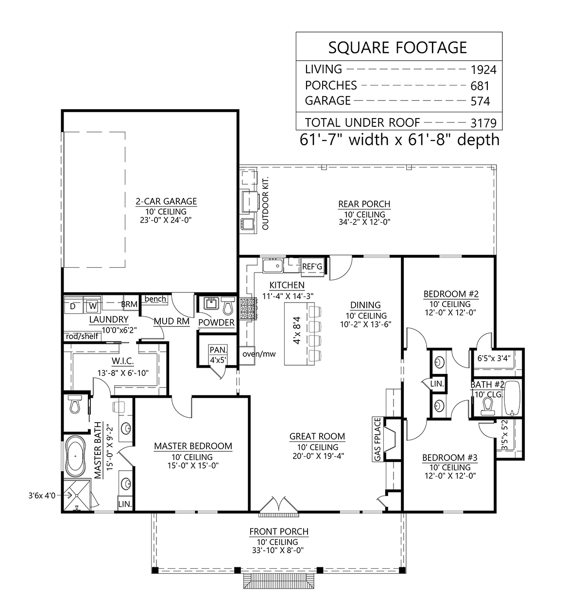 House Plan #3RD-315-14  House plans farmhouse, House plans, House  blueprints