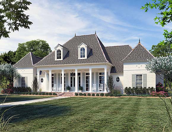 French Country House Plan 41441 with 4 Beds, 4 Baths, 3 Car Garage Elevation