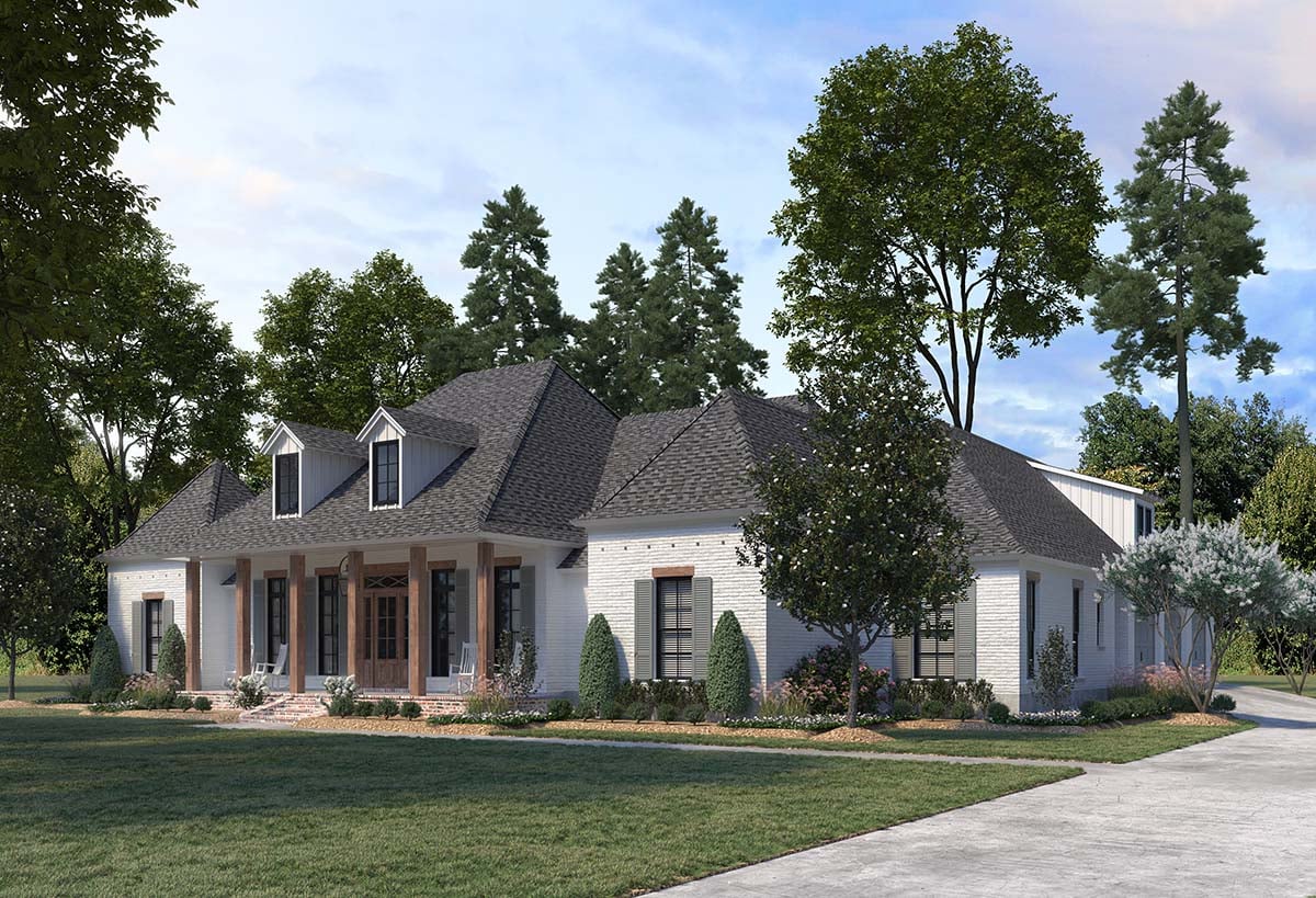 Southern Plan with 3059 Sq. Ft., 4 Bedrooms, 5 Bathrooms, 3 Car Garage Picture 2