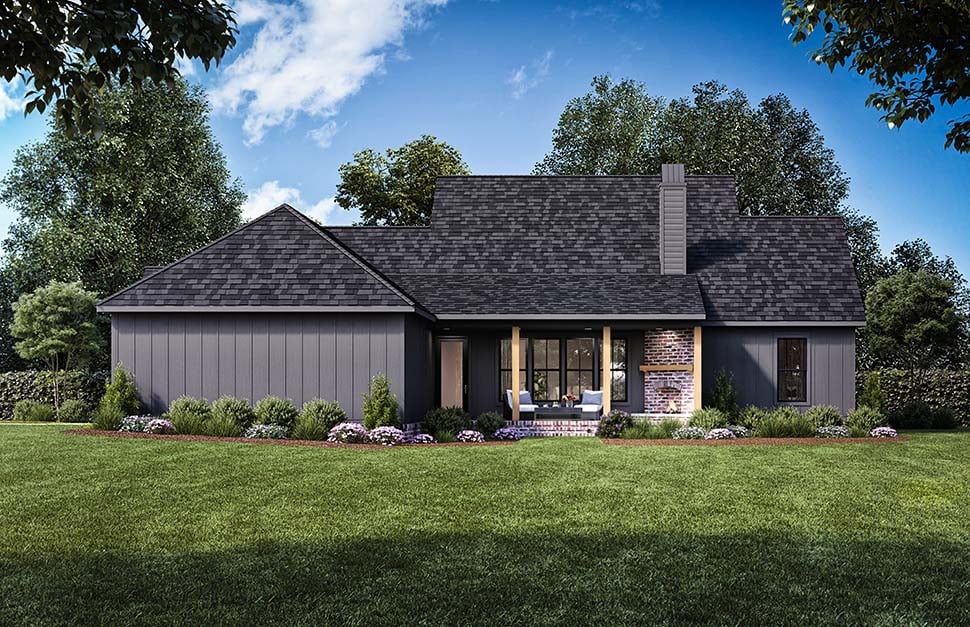 Craftsman, Farmhouse Plan with 2291 Sq. Ft., 4 Bedrooms, 3 Bathrooms, 2 Car Garage Picture 7