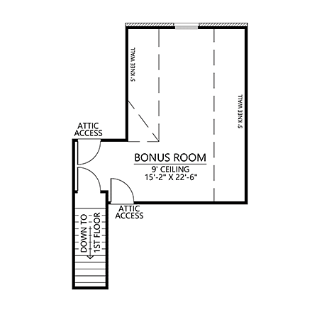 Acadian, French Country, Southern House Plan 41491 with 4 Beds, 4 Baths, 2 Car Garage Second Level Plan