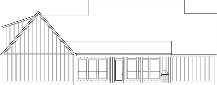 Country, Farmhouse Plan with 2546 Sq. Ft., 4 Bedrooms, 3 Bathrooms, 3 Car Garage Picture 46