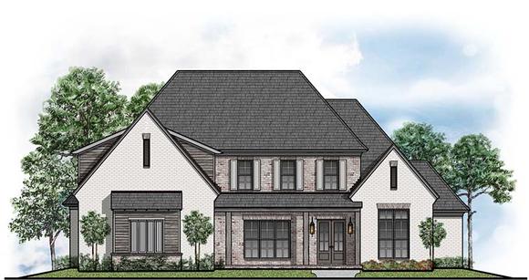 Contemporary, Country, Southern House Plan 41528 with 4 Beds, 4 Baths, 3 Car Garage Elevation