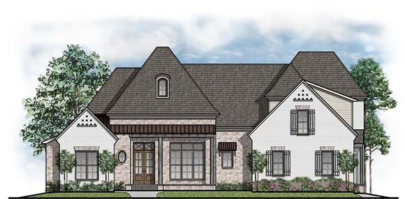 Country, European, French Country, Southern House Plan 41549 with 5 Beds, 5 Baths, 3 Car Garage Elevation