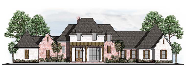 Country, European, French Country, Southern House Plan 41560 with 5 Beds, 5 Baths, 3 Car Garage Elevation