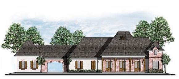 European, French Country House Plan 41561 with 4 Beds, 3 Baths, 9 Car Garage Elevation