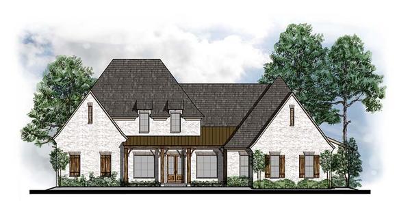 Country, European, French Country, Southern House Plan 41566 with 4 Beds, 4 Baths, 3 Car Garage Elevation